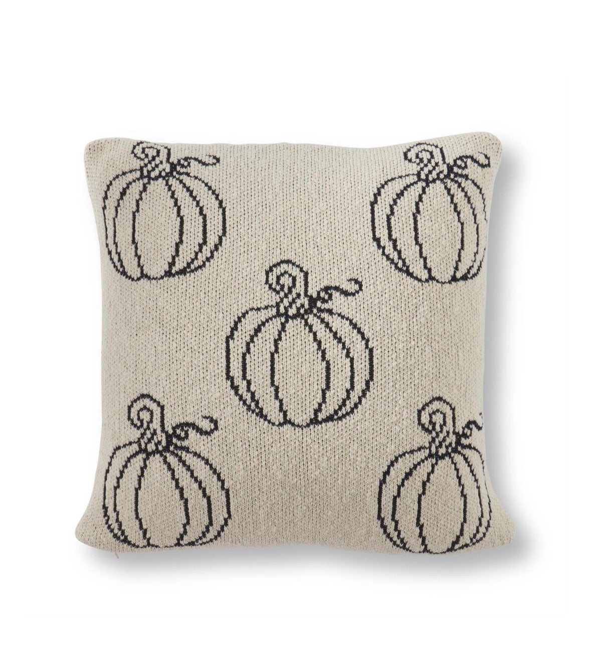 Pumpkin Pillow in Cream/Black