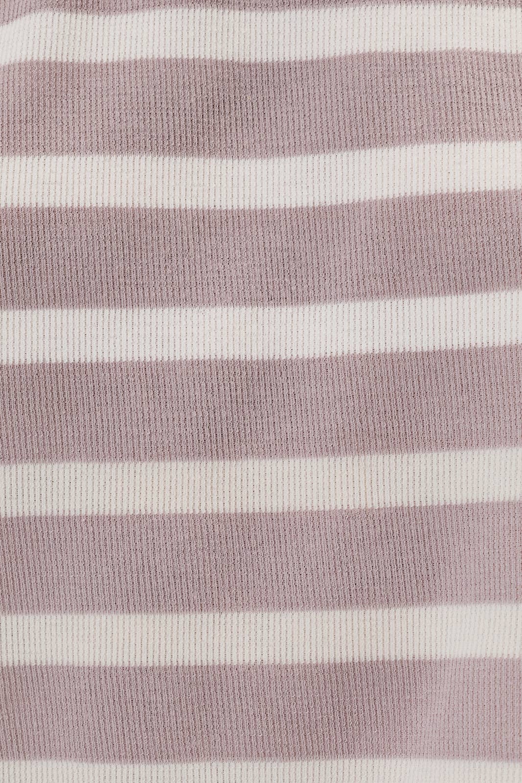 Grace Taupe & White Stripe Tee