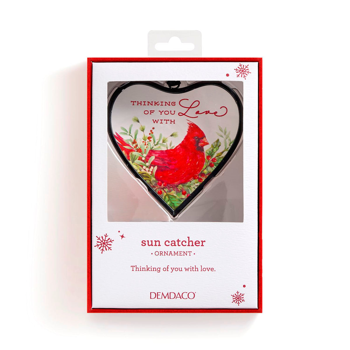 Thinking of You Cardinal Suncatcher Ornament