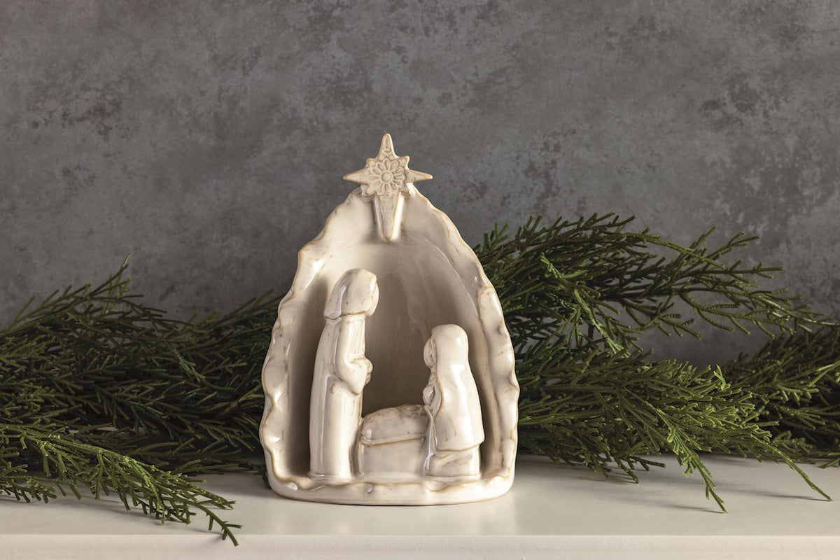 Stoneware Nativity