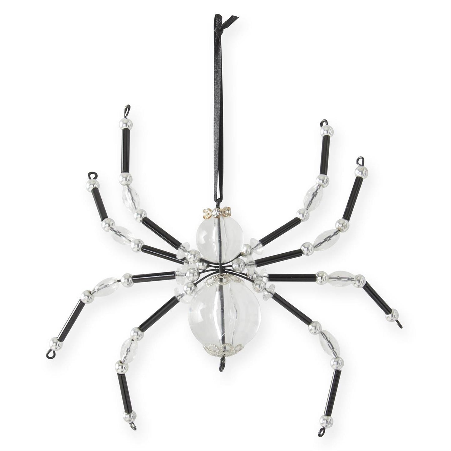 Black Beaded Spider Ornament