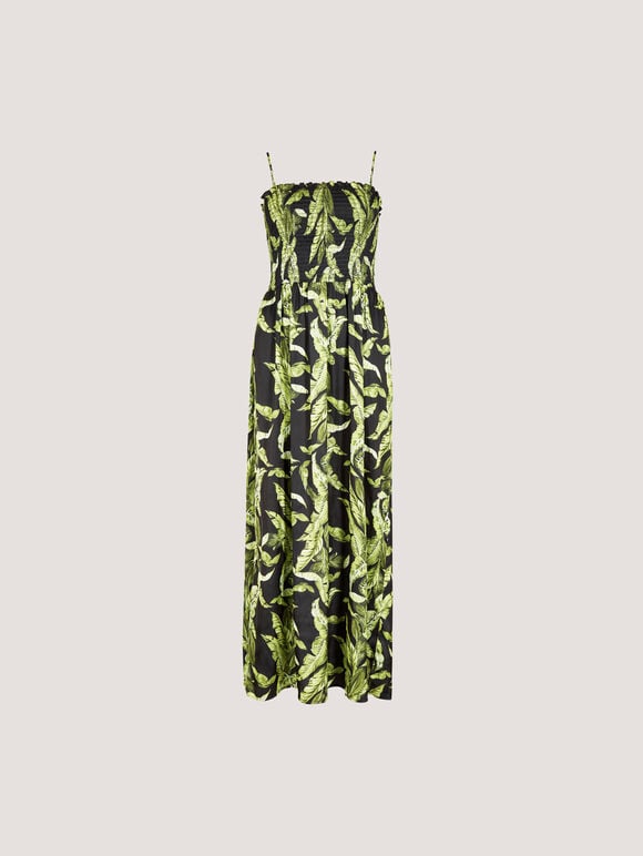 Devon Tropical Leaf Dress