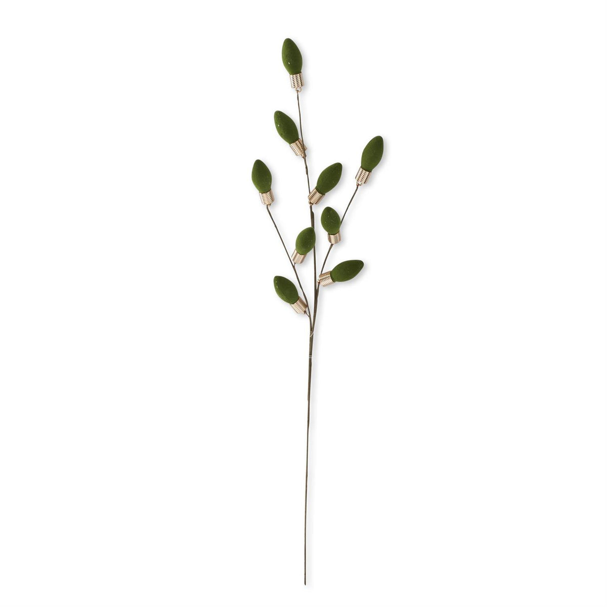 Green Flocked Christmas Bulb - 24 Inch