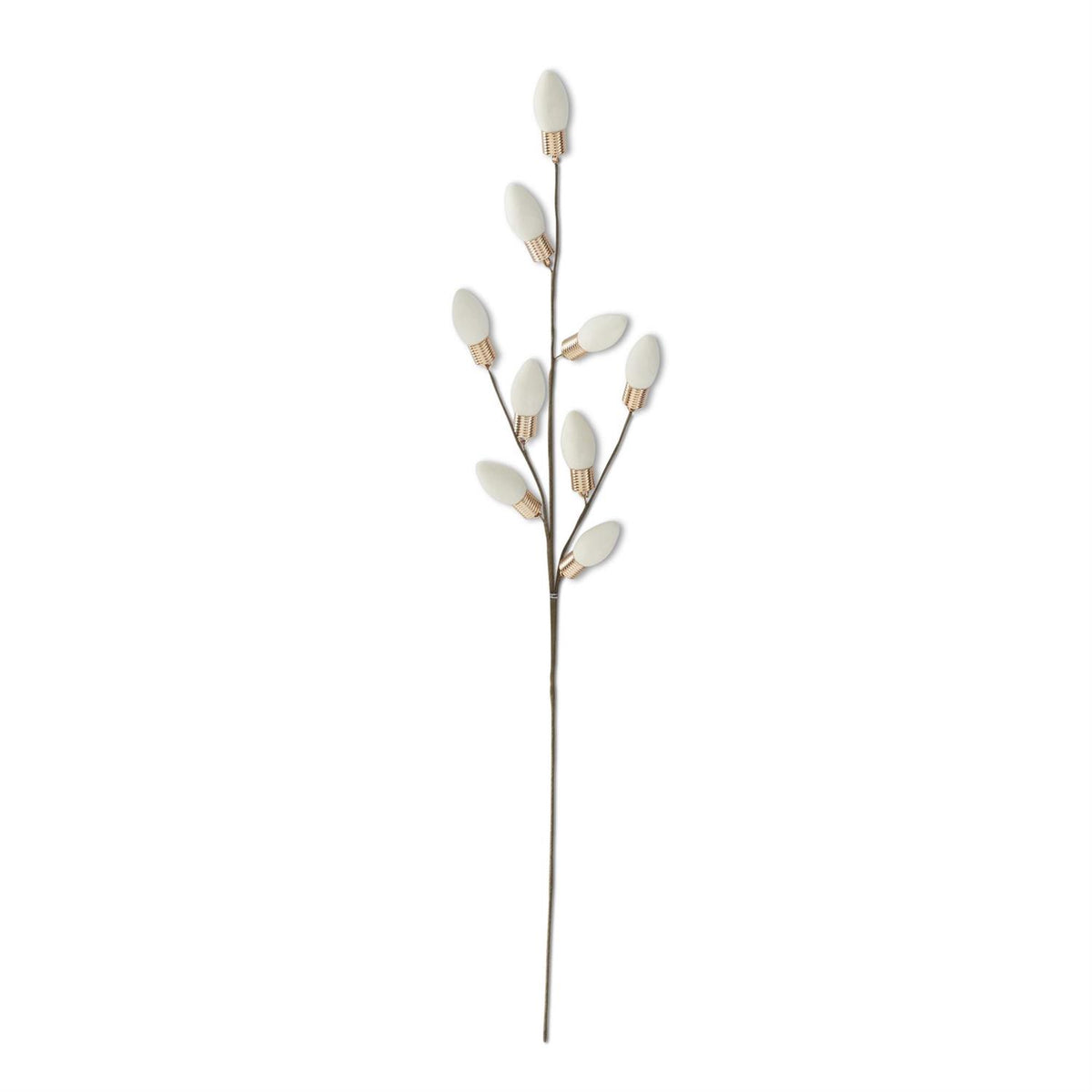 White Flocked Christmas Bulb - 24 inch
