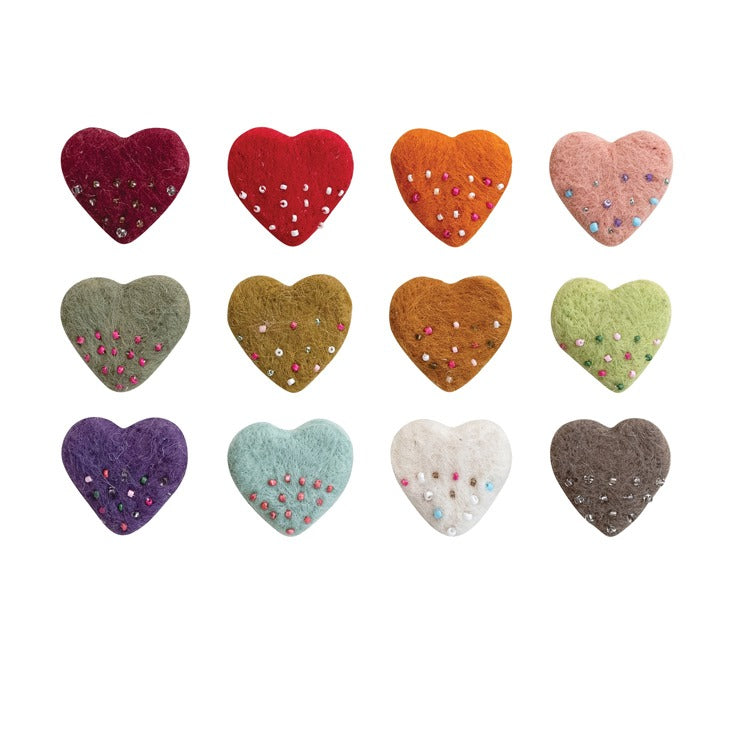 Felt Heart Magnet