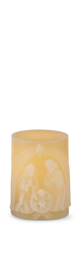 Nativity LED Candle
