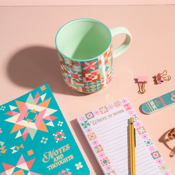 Quilt Block Ceramic Mug