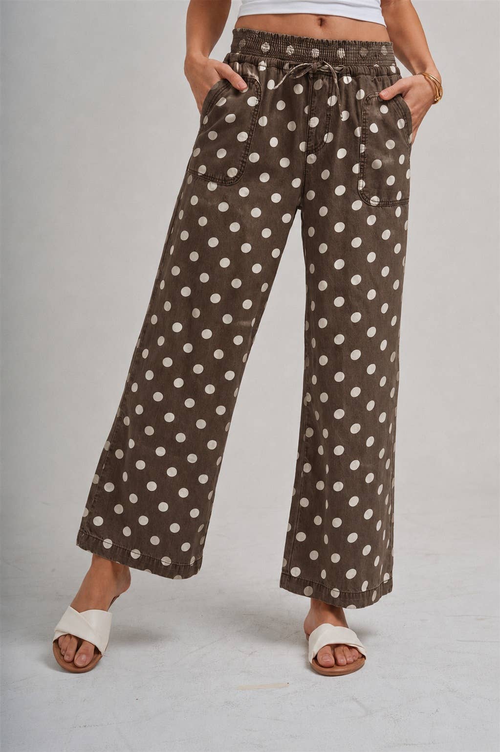 Chocolate Brown Polka Dot Pant