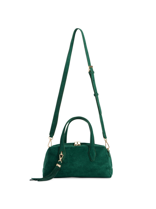 Kylie Mini Bowler Bag in Emerald