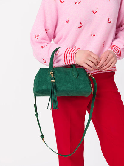 Kylie Mini Bowler Bag in Emerald
