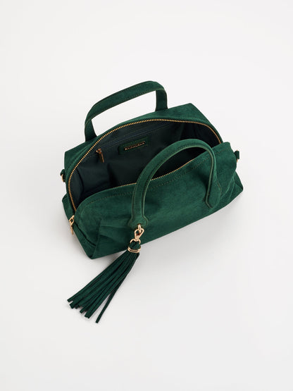Kylie Mini Bowler Bag in Emerald