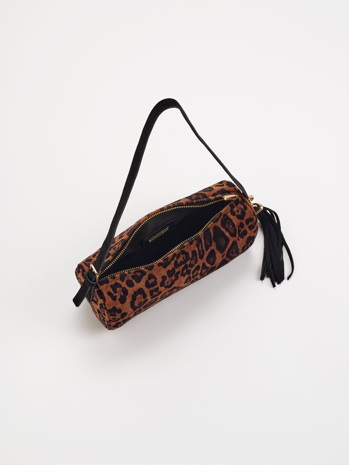 Kylie Barrel Shoulder Bag in Leopard