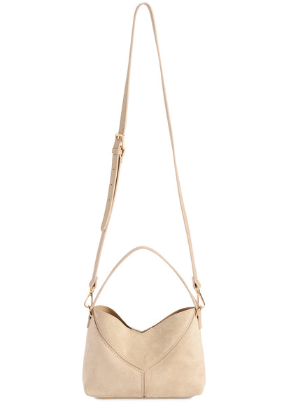 Ava Top Handle Mini Hobo in Ivory