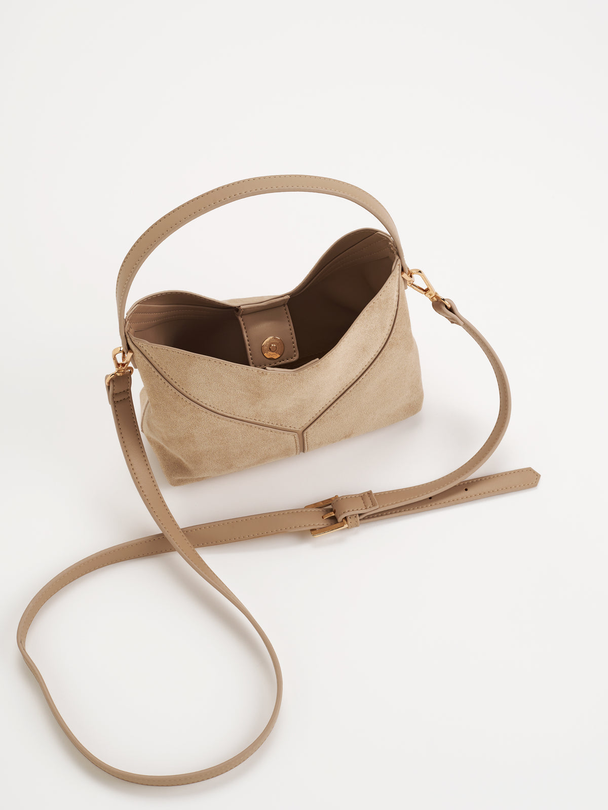 Ava Top Handle Mini Hobo in Ivory