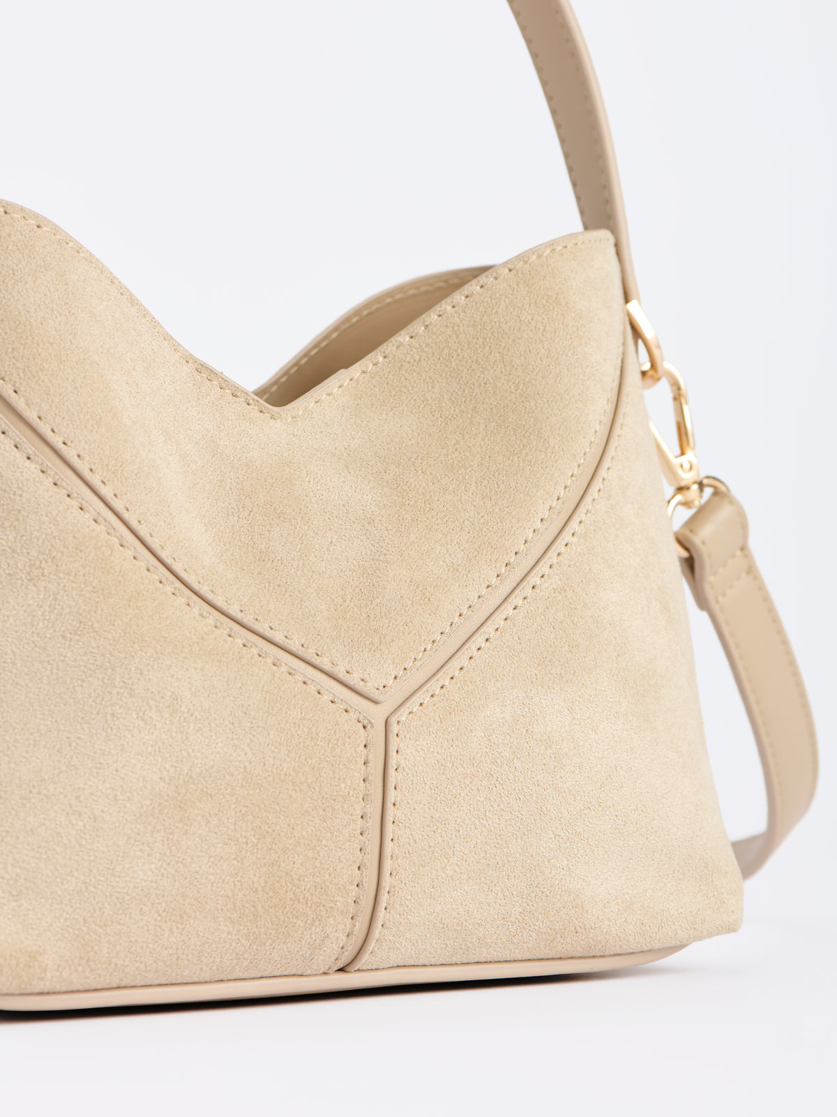 Ava Top Handle Mini Hobo in Ivory