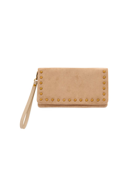 Lennon Cross-Body/Wristlet  in Buff