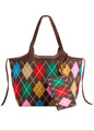 Robbie Argyle Tote in Brown