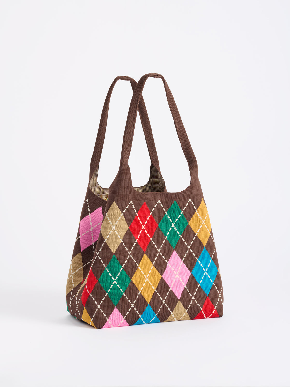 Robbie Argyle Tote in Brown