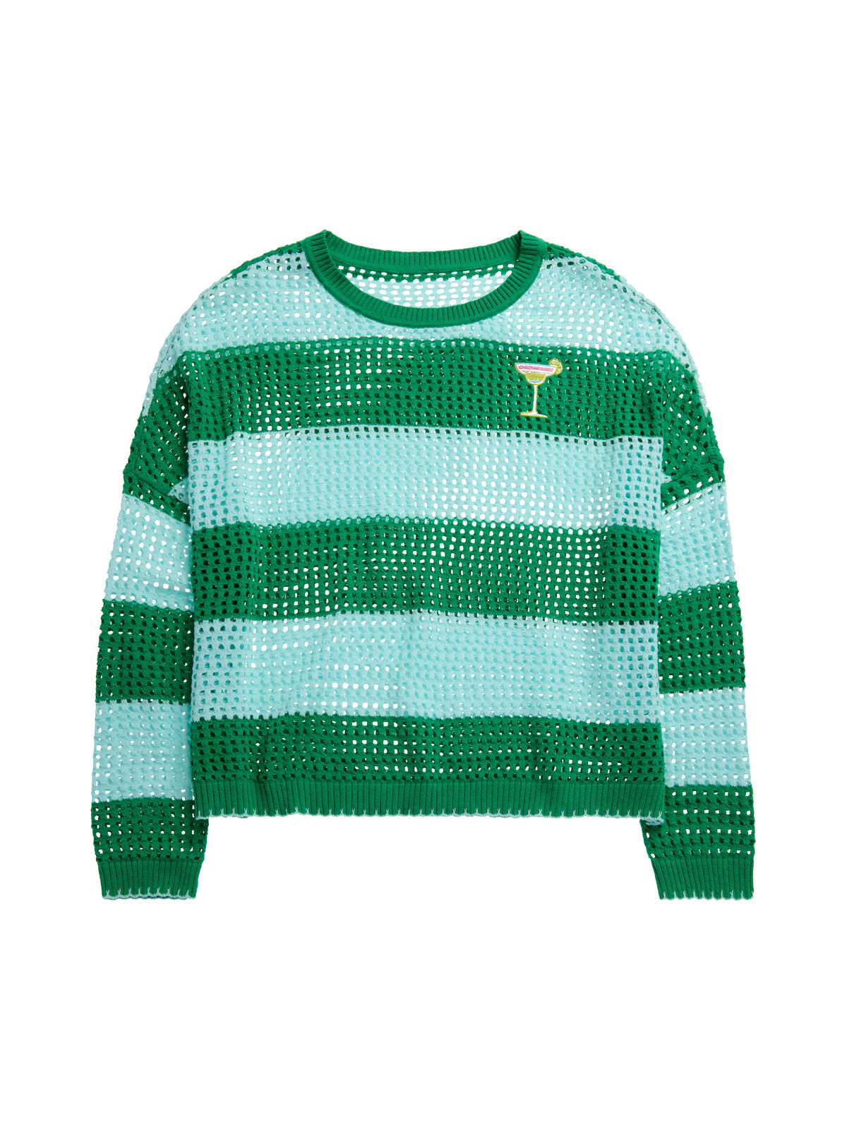 Margarita Striped Mesh Sweater