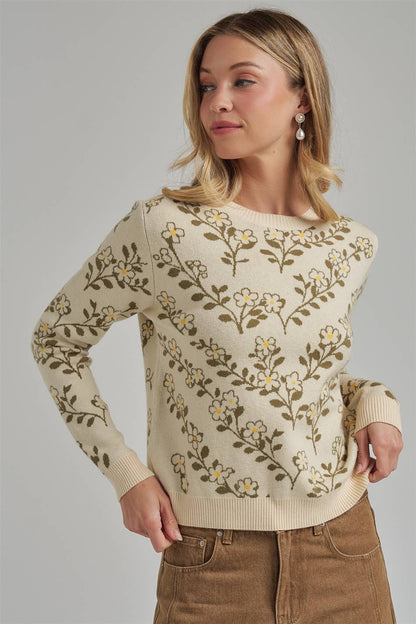 Cottage Floral Sweater