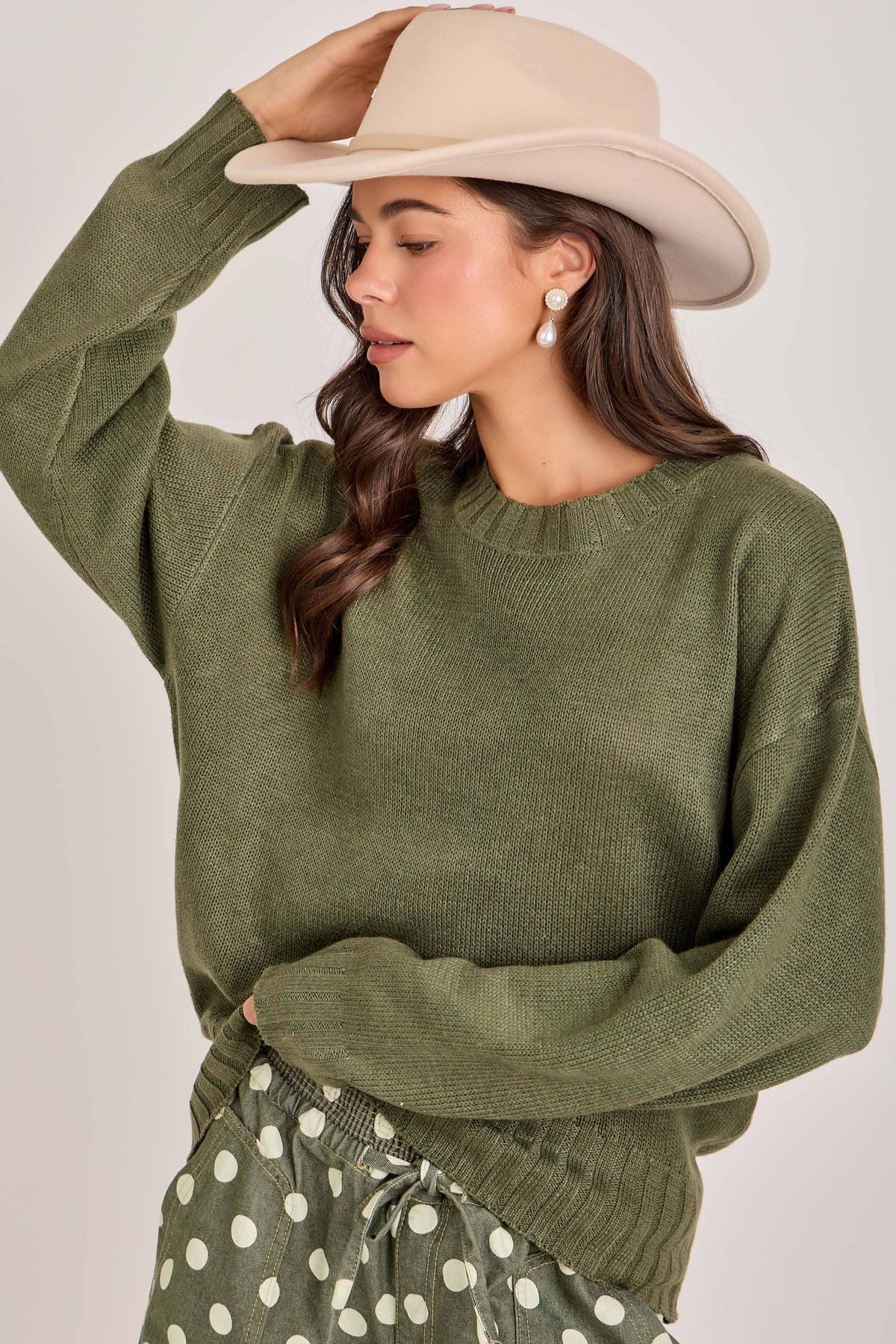 Green Lightweight Sweater
