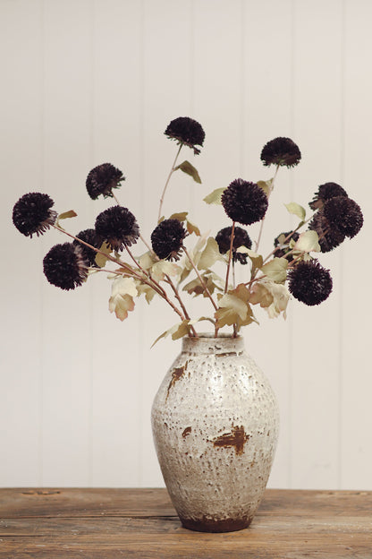 Pom Pom Floral Spray in Midnight