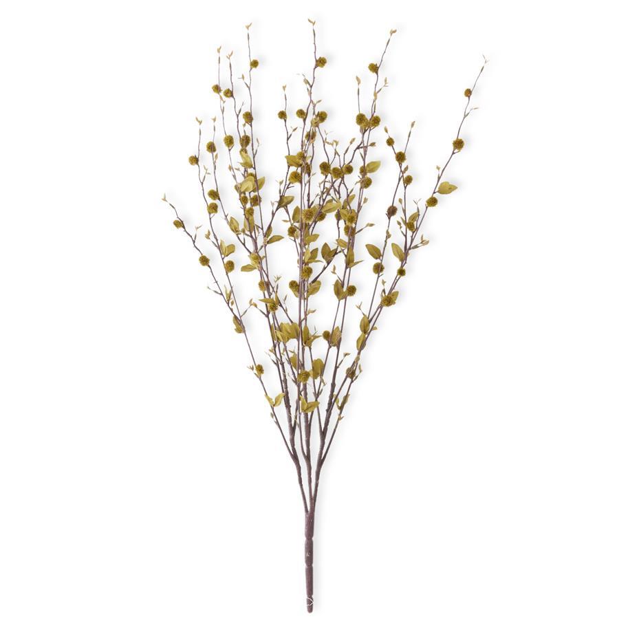 Green Pussy Willow Spray-28in