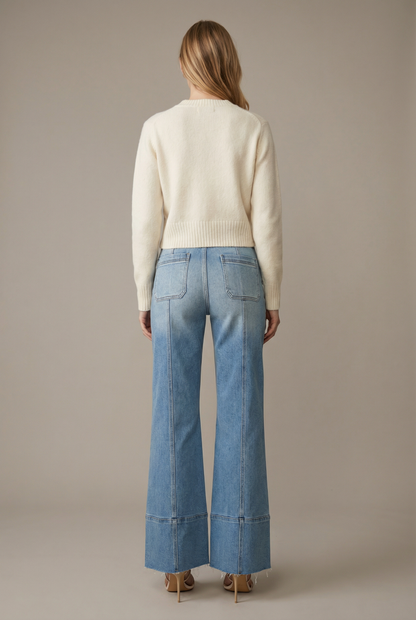 Tummy Control Palazzo Jeans