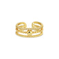 Delicate Layered Adj Ring