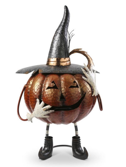 Jack O Lantern with Witch Hat