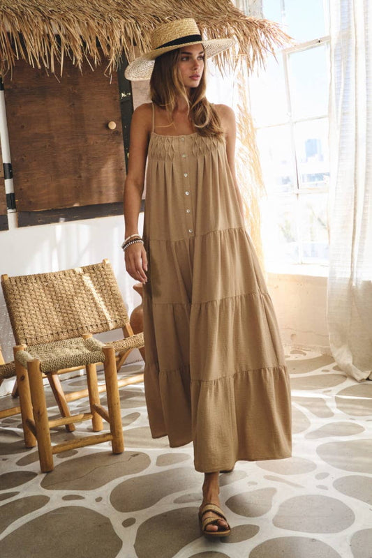 Elaina Sleeveless Tiered Cami Dress