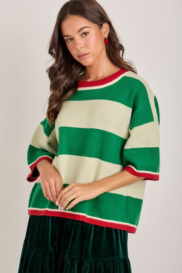 Merry Wide Stripe Sweater