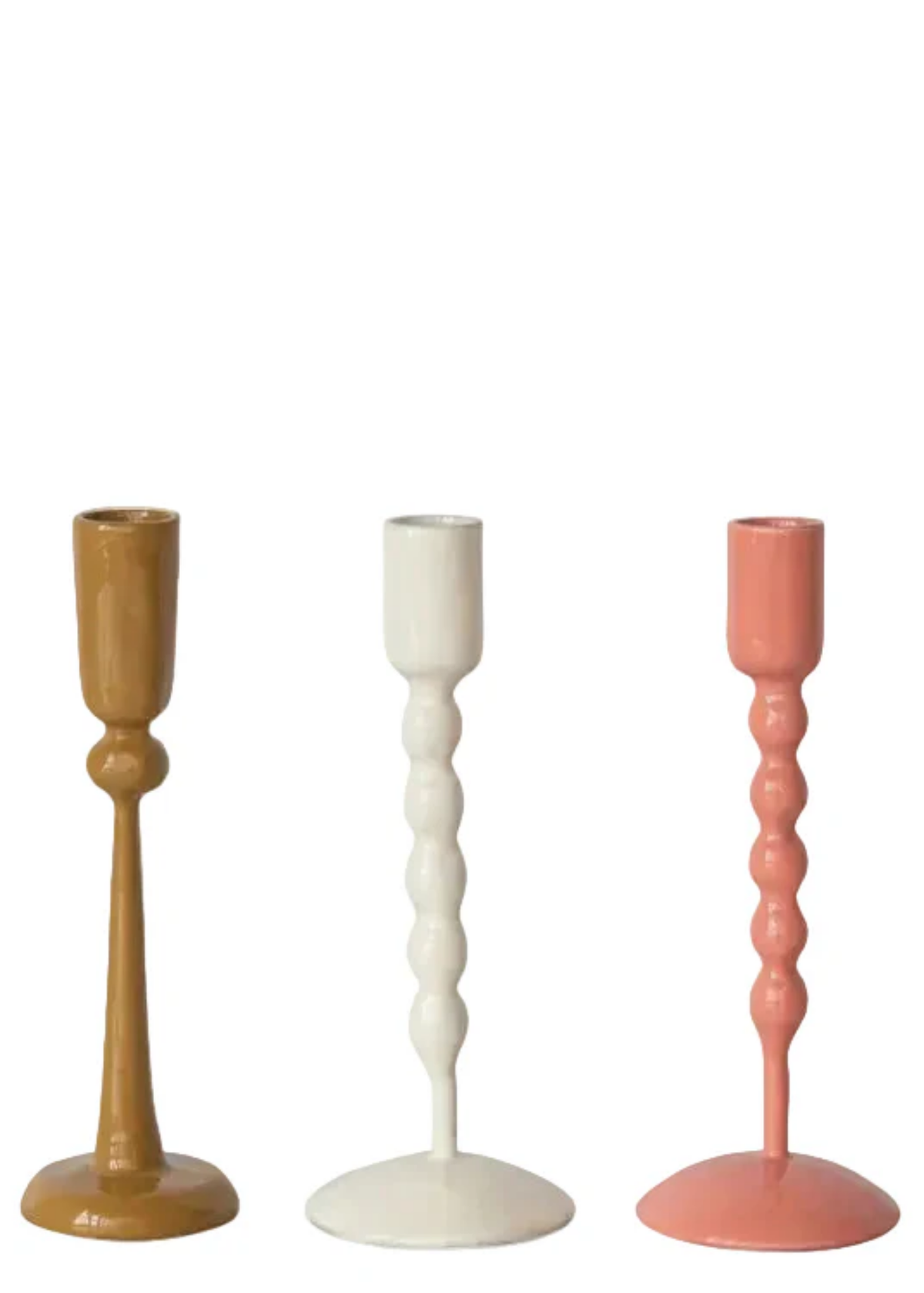 Tall Enameled Taper Holder