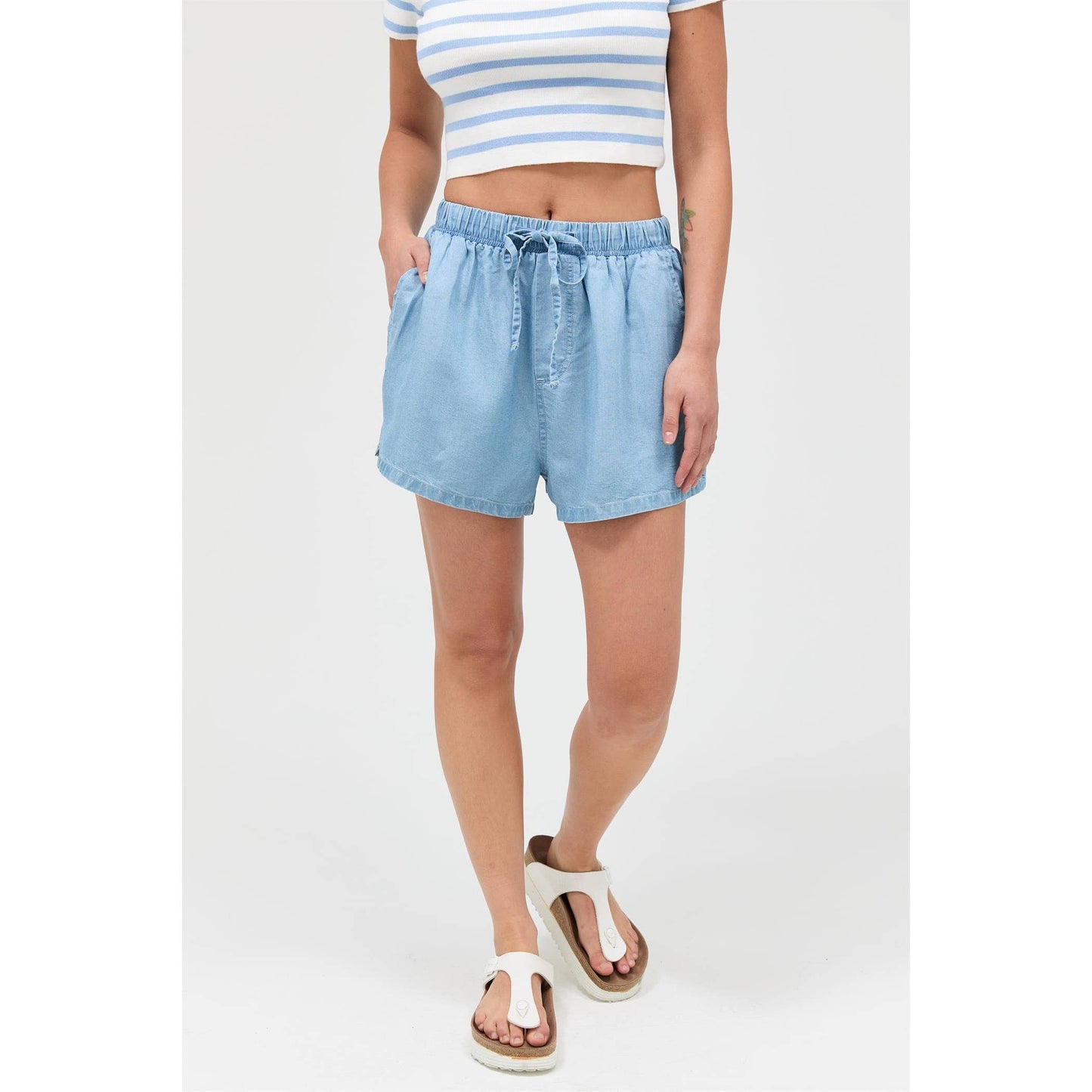 Janie Lyocell Drawstring Shorts