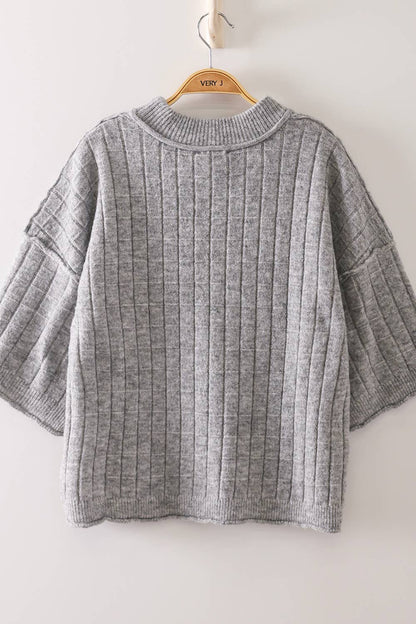Ribbed Knit Sweater