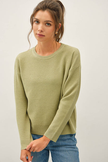 Rice Knit Sweater in Sage