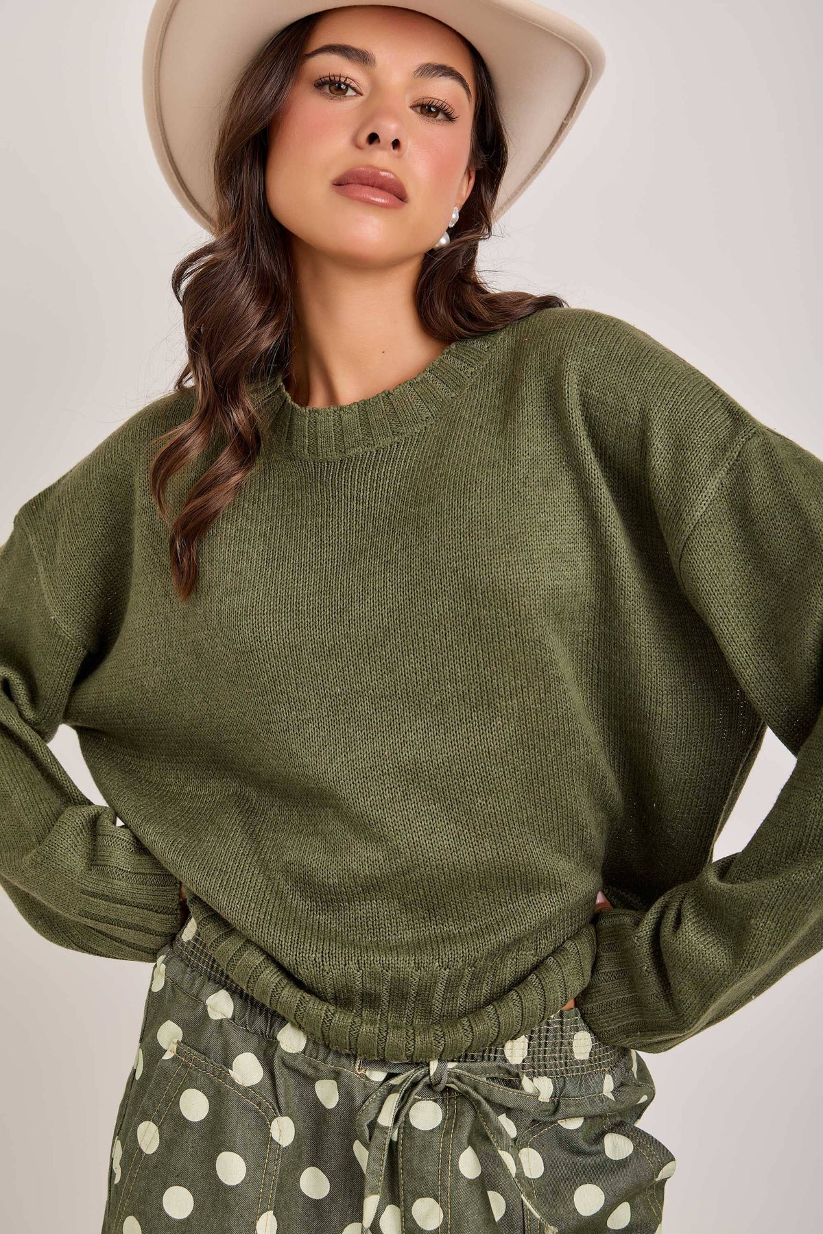 Green Lightweight Sweater