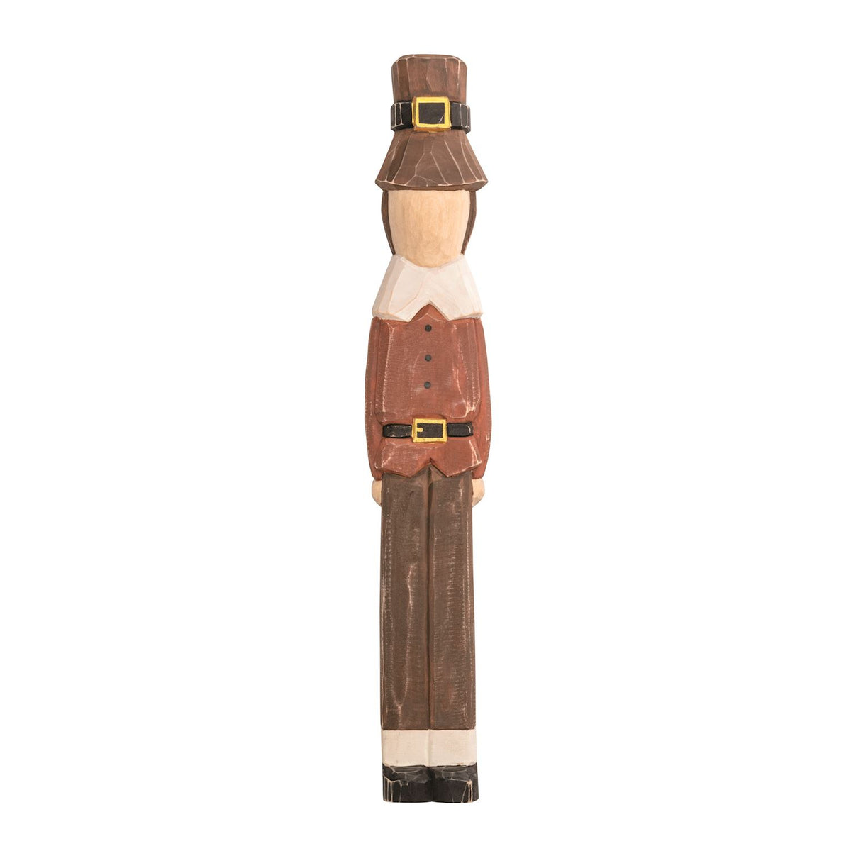 Set of 2 Wood Pilgrim Sitters