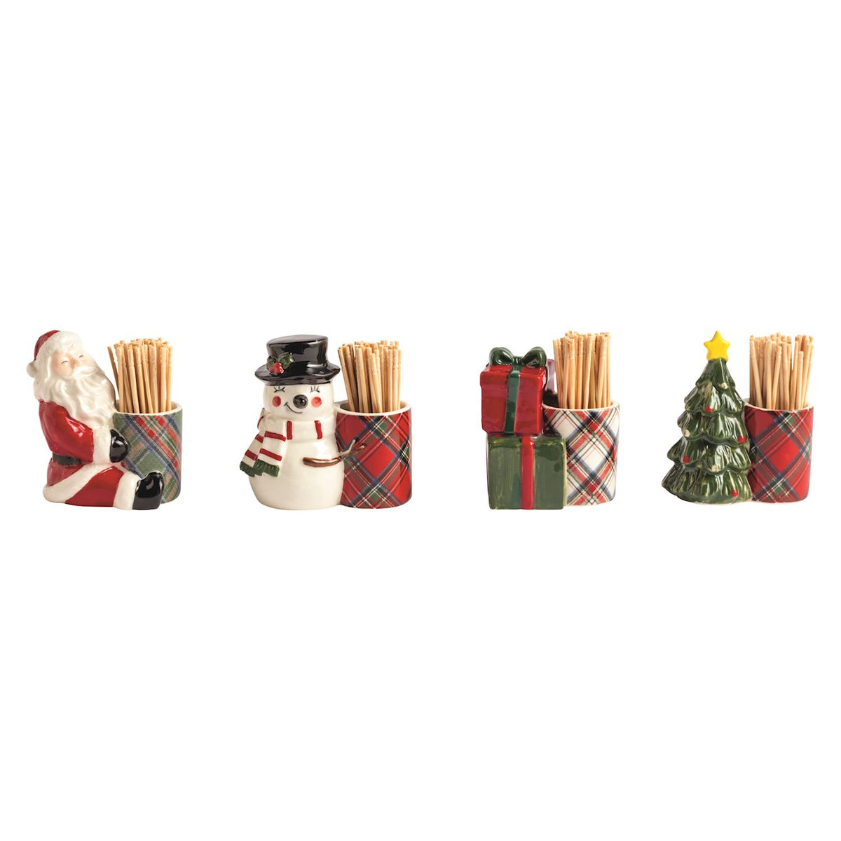 Tartan Toothpick Holder