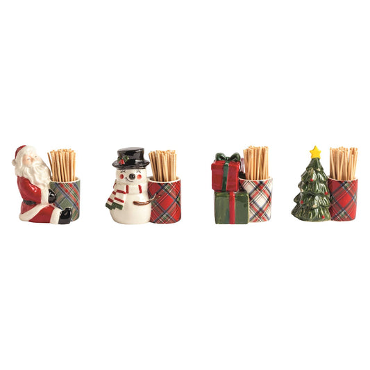 Tartan Toothpick Holder