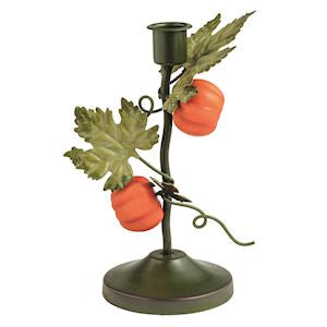 Metal Pumpkin Candlestick