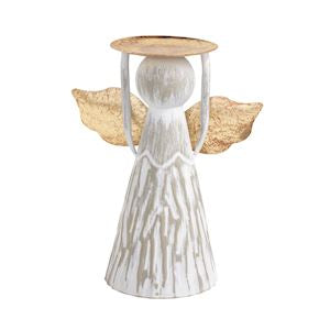 Angel Pillar Candle Holder