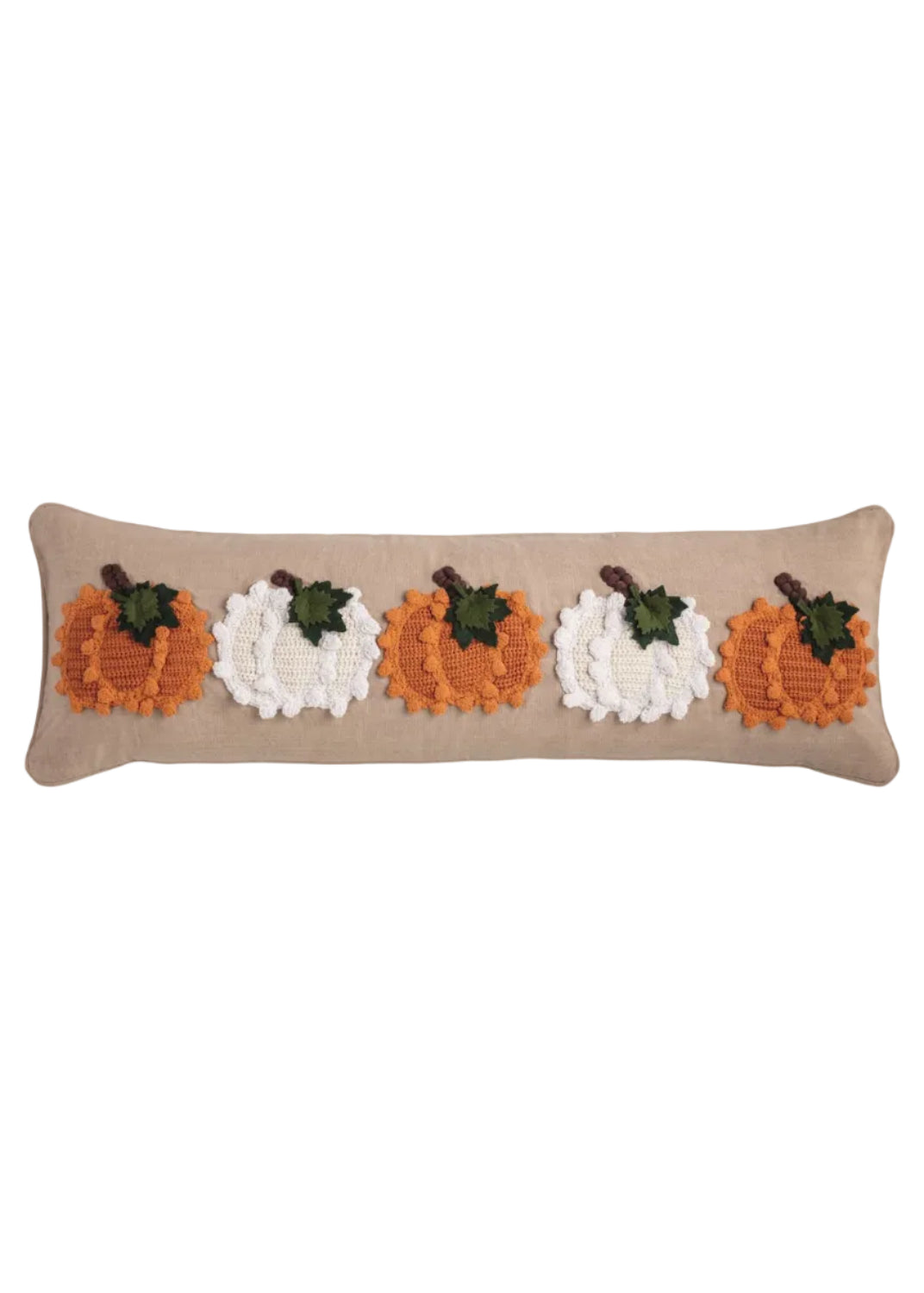 Knit Pumpkin Lumbar Pillow