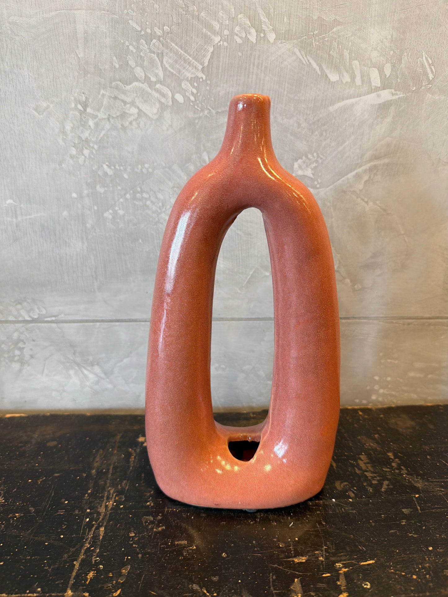Oval Vase in Persimmon