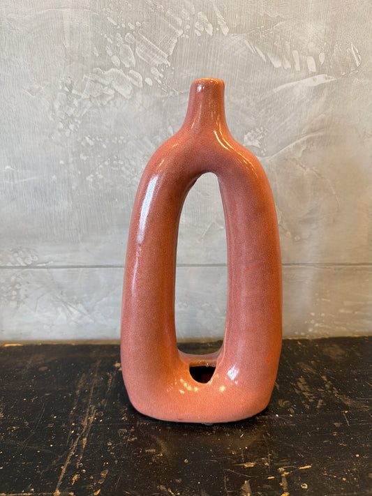 Oval Vase in Persimmon