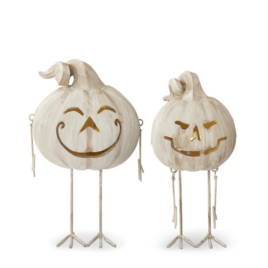 LED Jack O' Lantern Man With Dangle Arms
