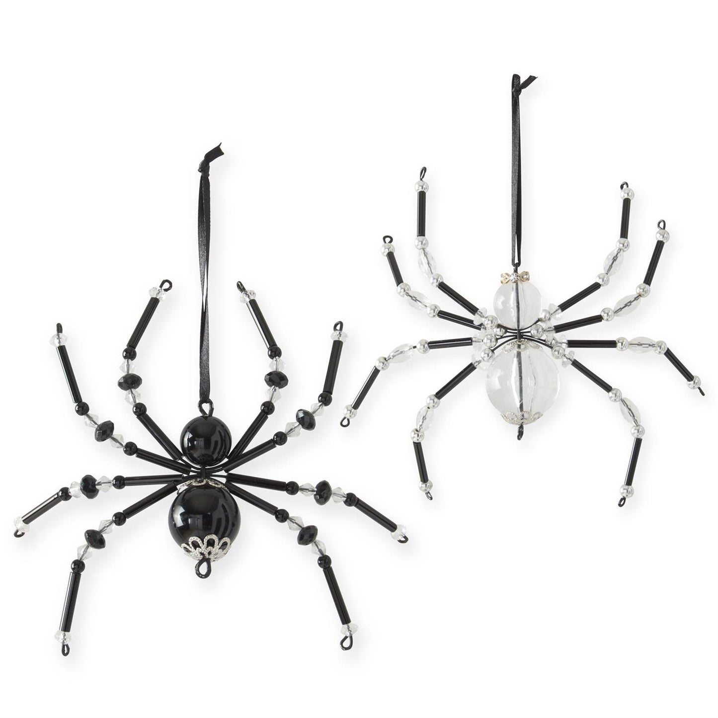 Black Beaded Spider Ornament