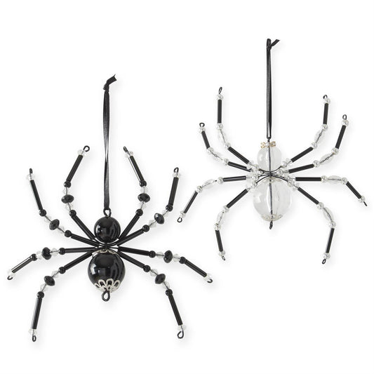 Black Beaded Spider Ornament