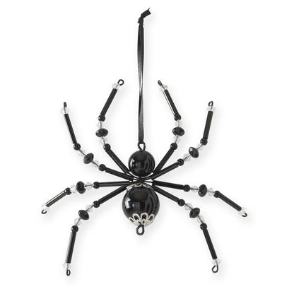 Black Beaded Spider Ornament