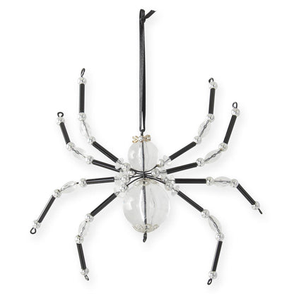 Black Beaded Spider Ornament